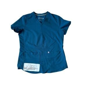 Fabletics, scrubs, nurse; size Small; Teal color; 2 front pockets